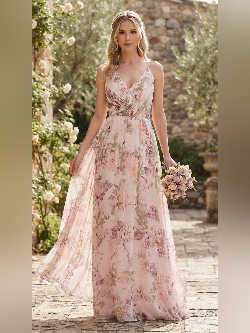 JENNY YOO FLORAL DRESS